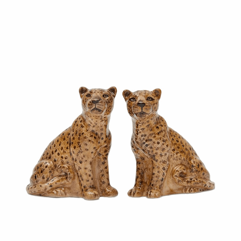 Leopard Salt & Pepper Shakers, Yellow