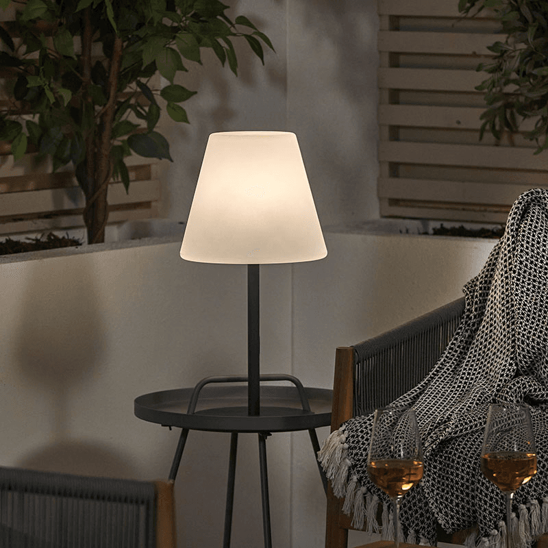 Outdoor Table Lamp, Grey