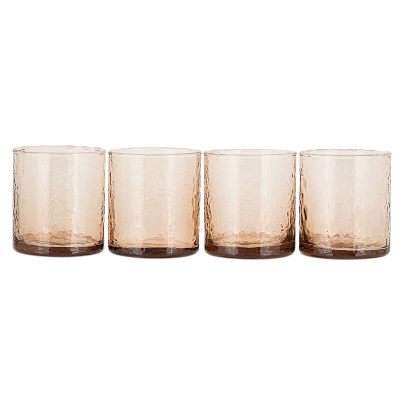 Yala Set of 4 Tumblers, Dusty Terracotta