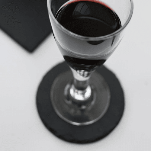 Image showing the Set of 4 Round Coasters, Slate product.