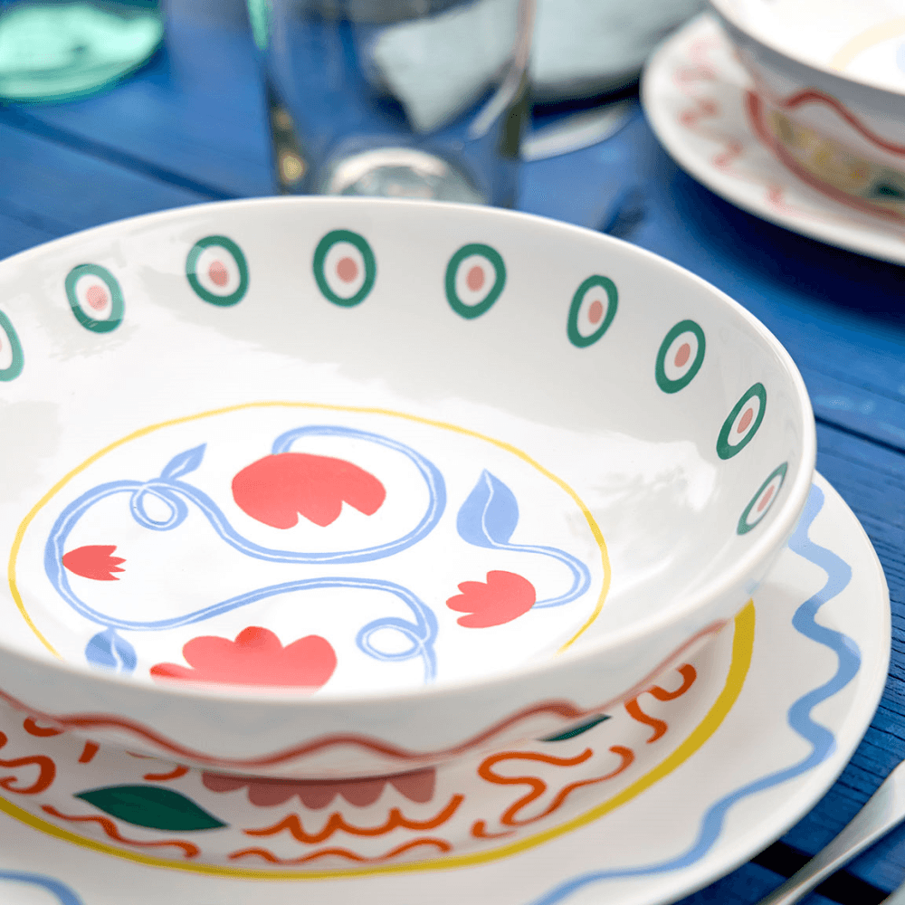 Summer Bliss Tulip Soup/Pasta Bowl, Multi