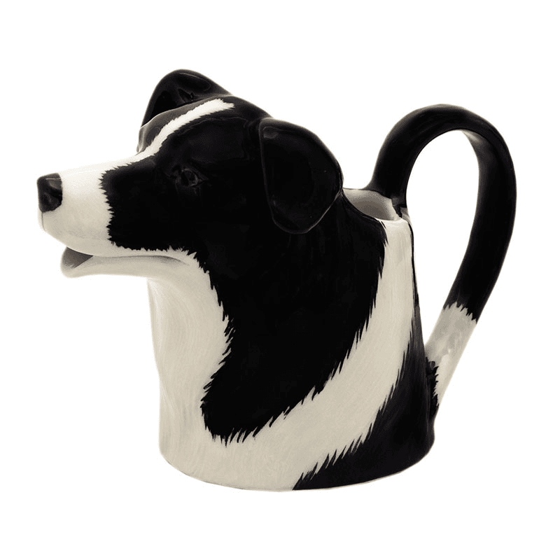 Border Collie Medium Water Jug, Black/White
