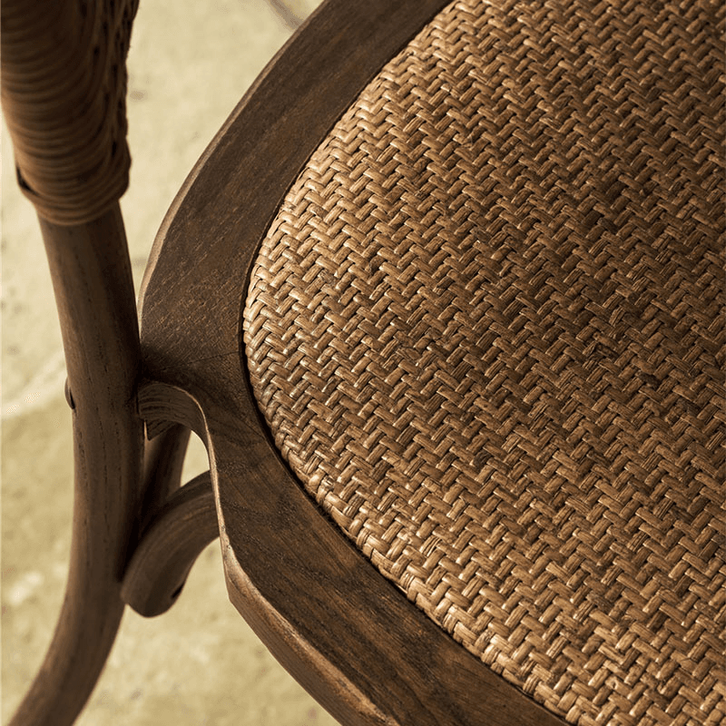 Fyfield Set of 2 Stacking Dining Chairs, Elm Wood