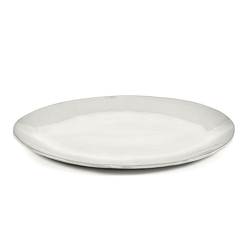 La Mère by Marie Michielssen Set of 2 Oval Plates, Off White