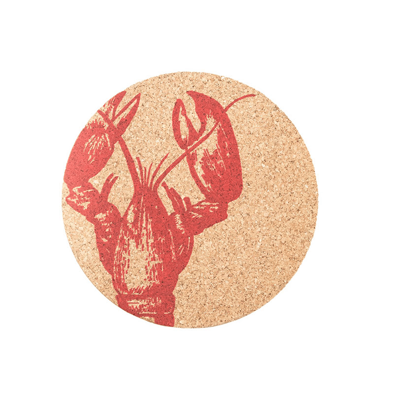 Lobster Set of 4 Coasters & Placemats Set, Natural