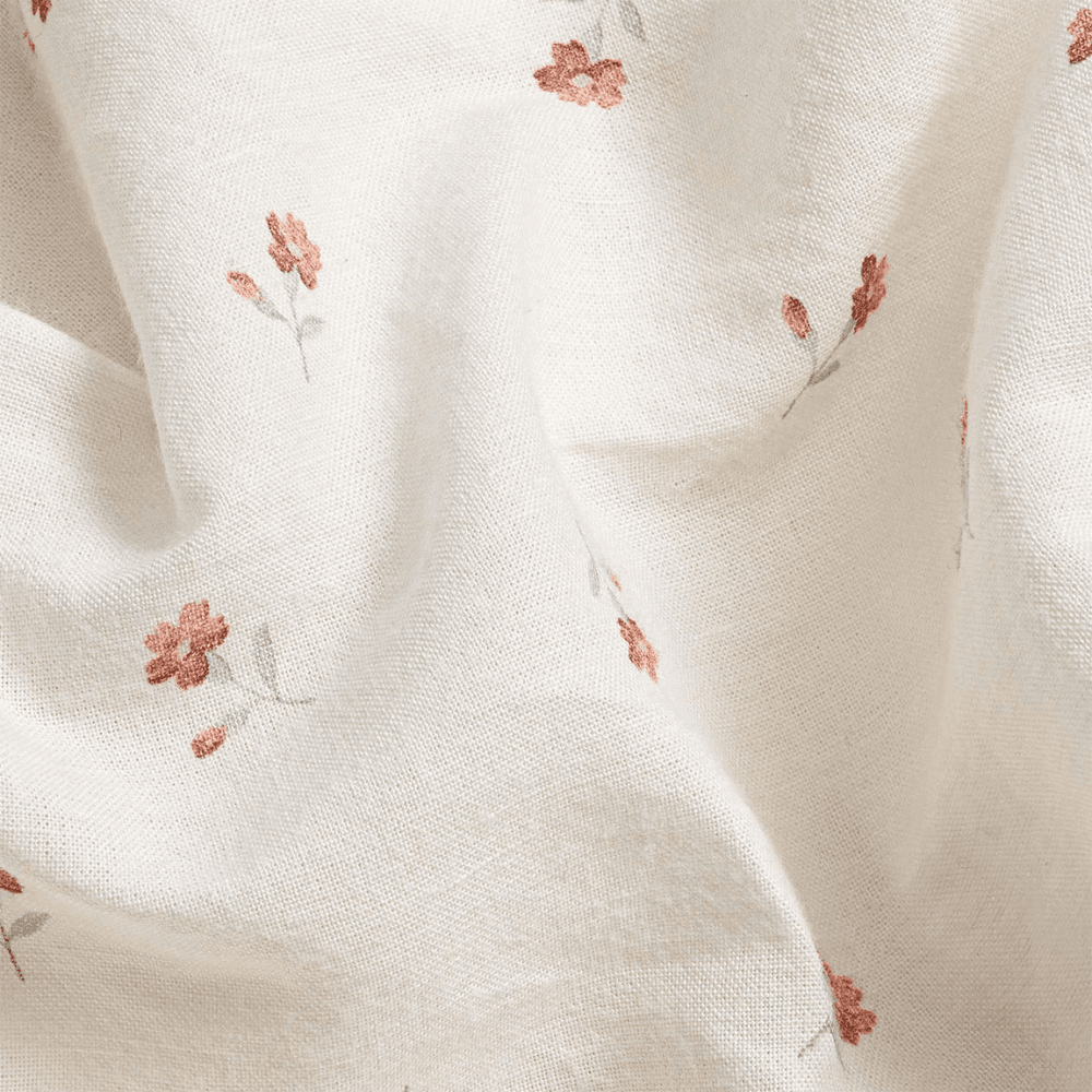 Posy Bud Pair of Linen Blend Pillowcases