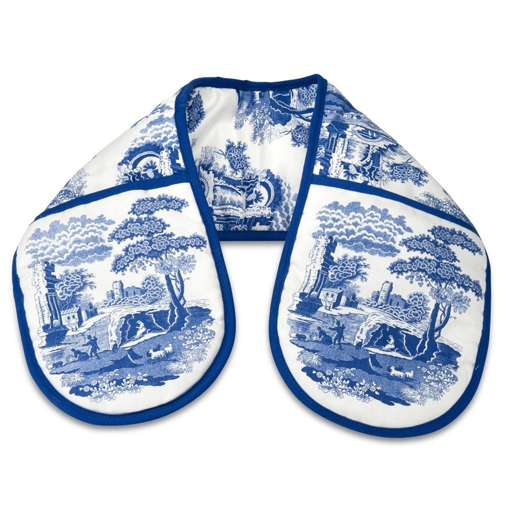Blue Italian Pimpernel Oven Gloves