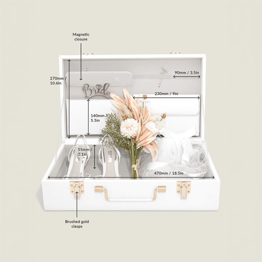 Memory Storage Trunk, White