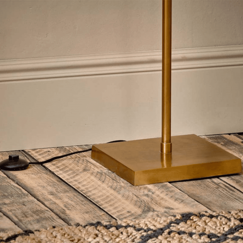 Kara Floor Lamp, Brass
