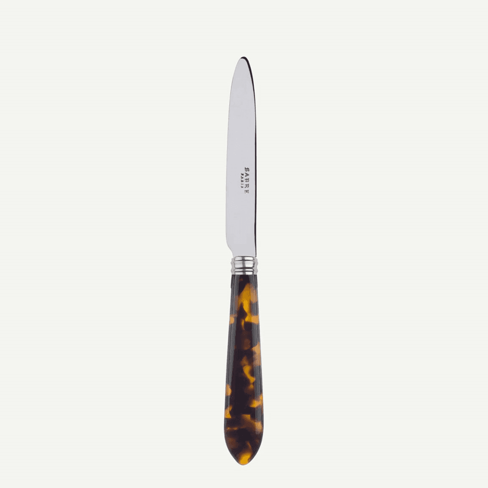 Tortoise Dessert Knife, Brown