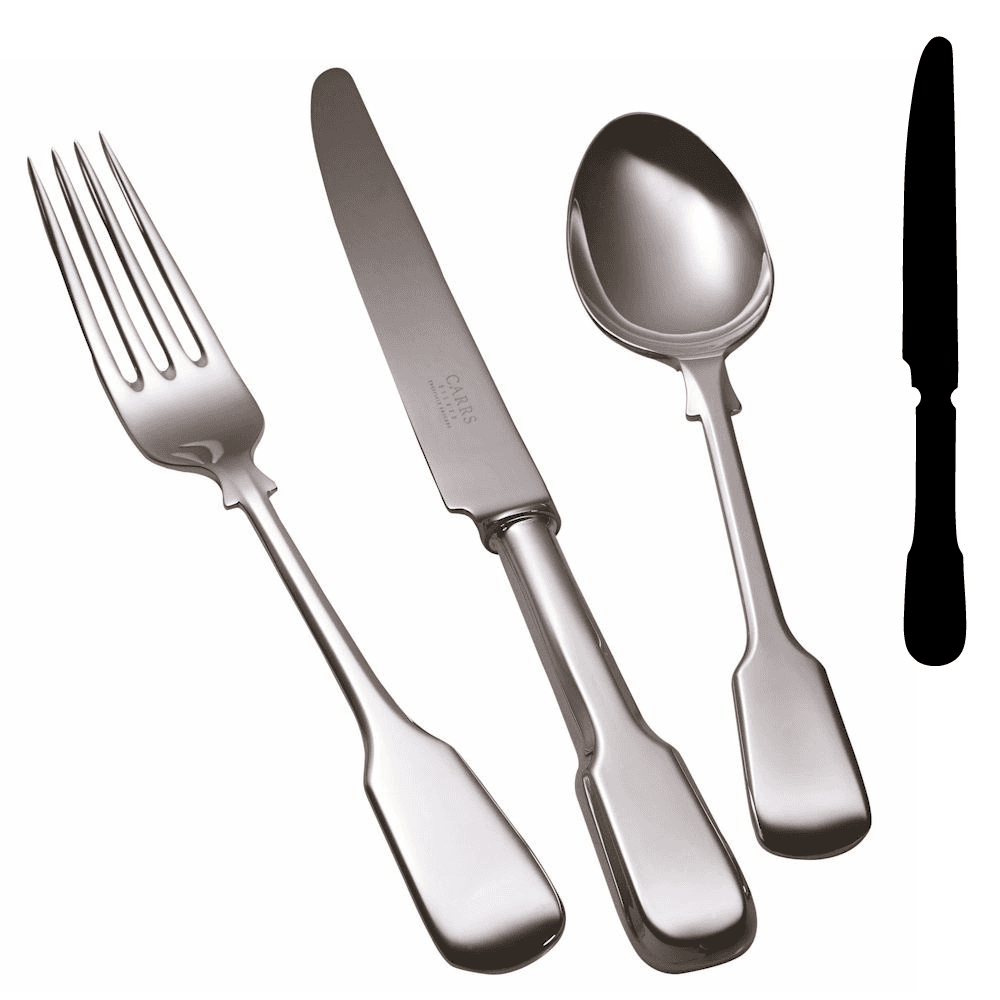 Plain Fiddle Dessert Knife, Silver Plate