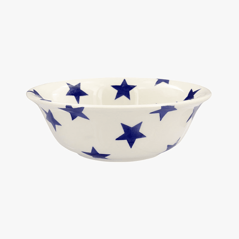 Blue Star Cereal Bowl, Cream