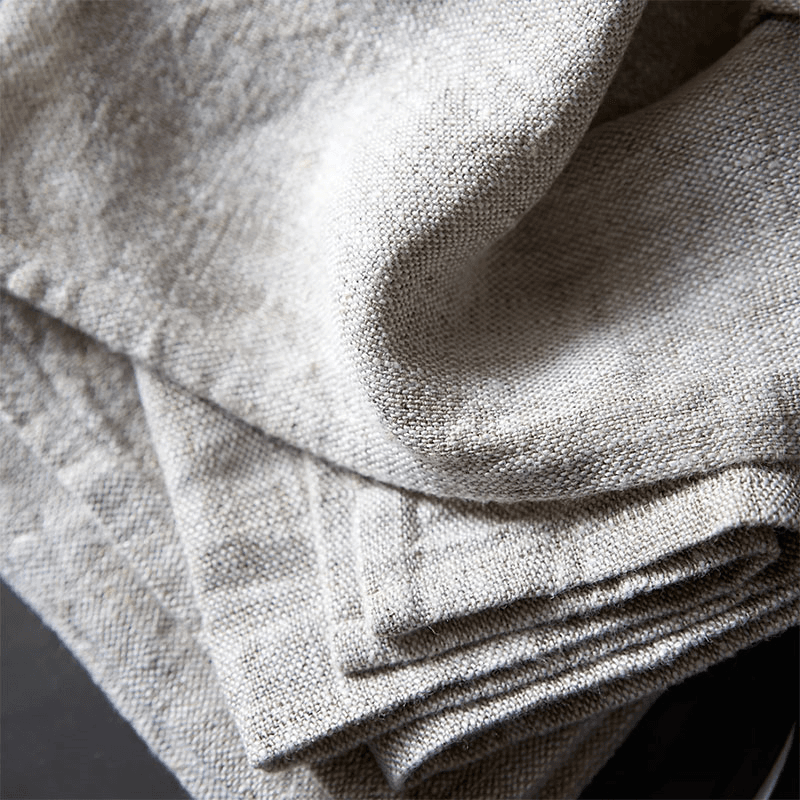 Rustic Linen Set of 4 Napkins, Natural