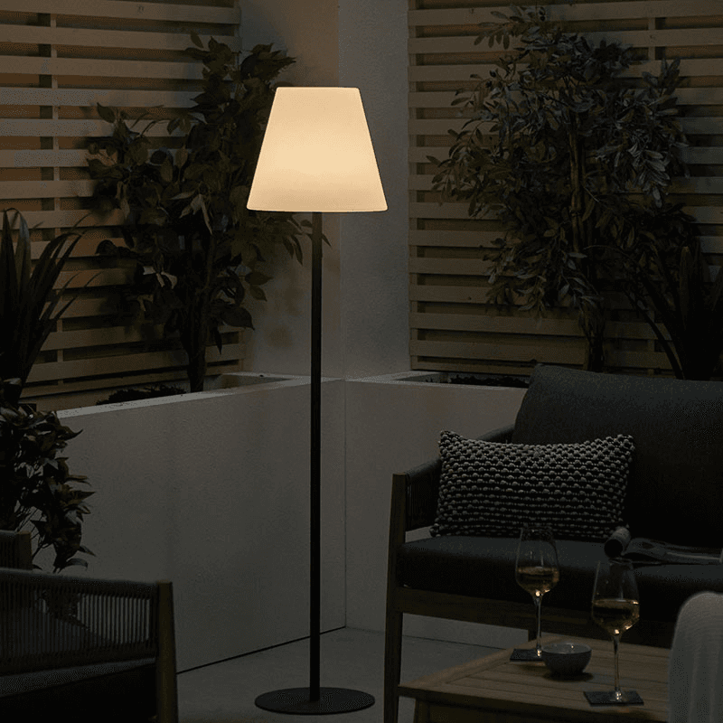 Outdoor Floor Lamp, Grey