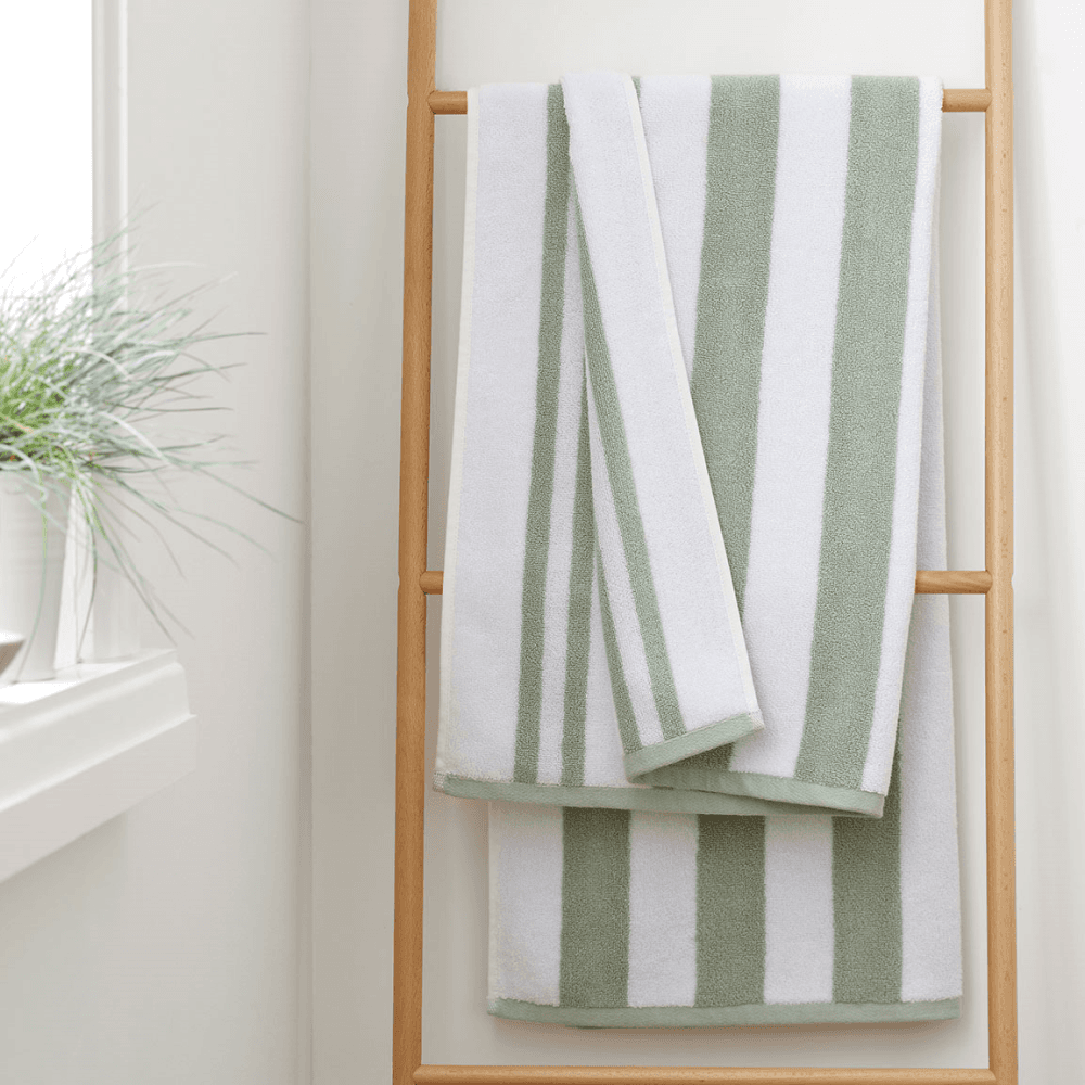 Reversible Stripe Jacquard Hand Towel