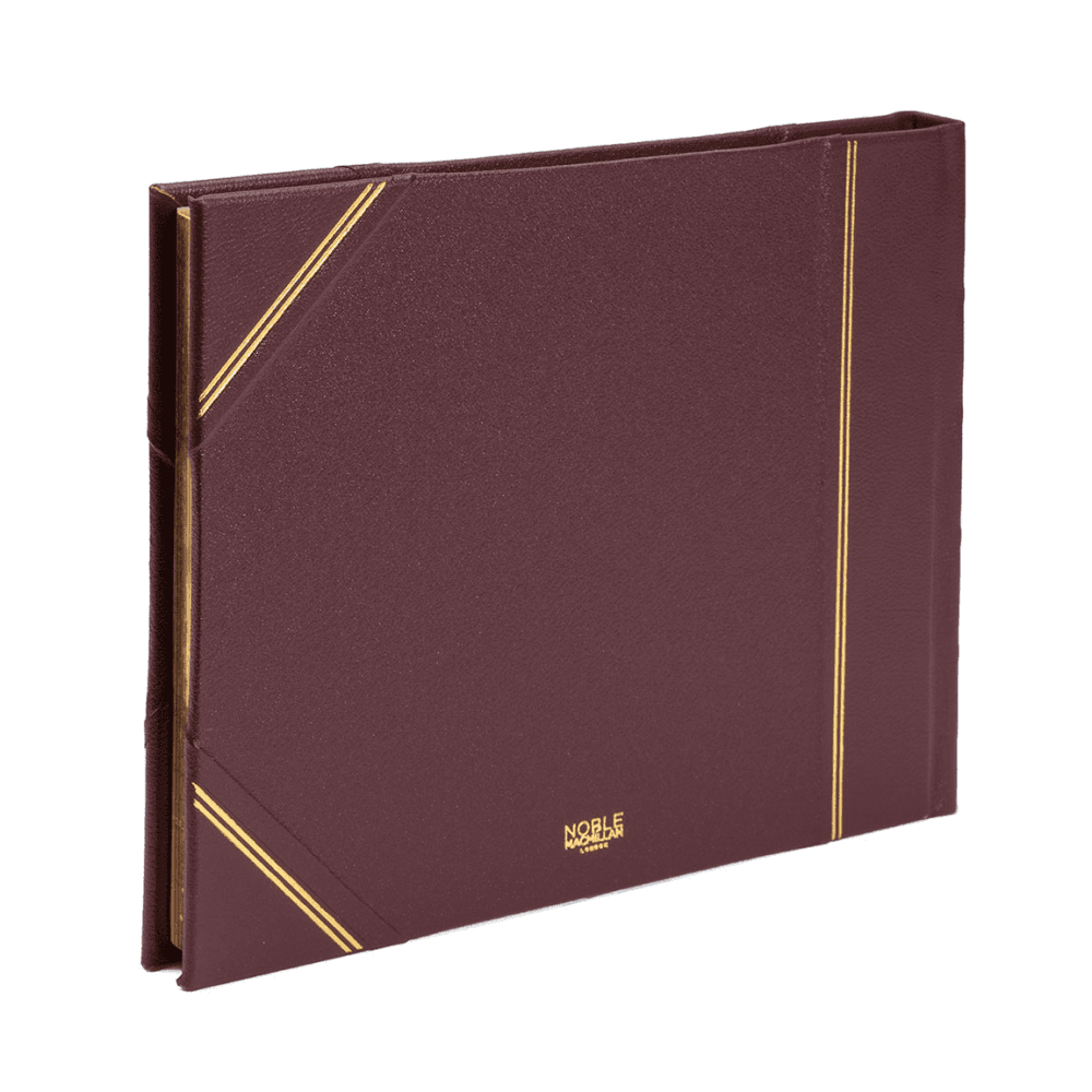 Original Landscape Lined Visitors Book, Burgundy
