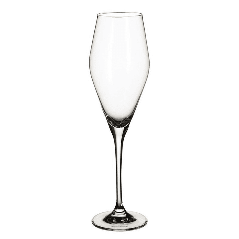 La Divina Set of 4 champagne flutes, Crystal Glass