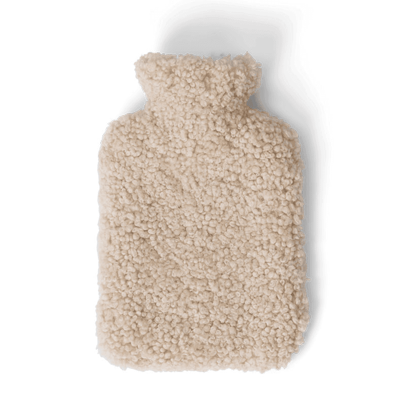 Tussock Sheepskin Hot Water Bottle, Pearl