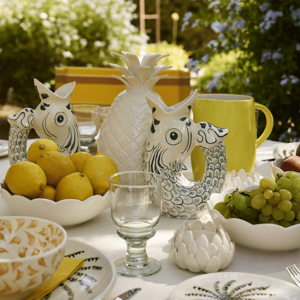 Scalloped Salad Bowl, Cream