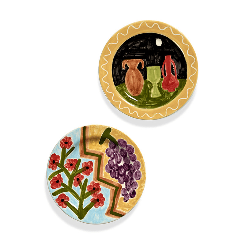Santiago de Borja by Shurleey Set of 2 Dinner Plates, 02 Dreams Delicia
