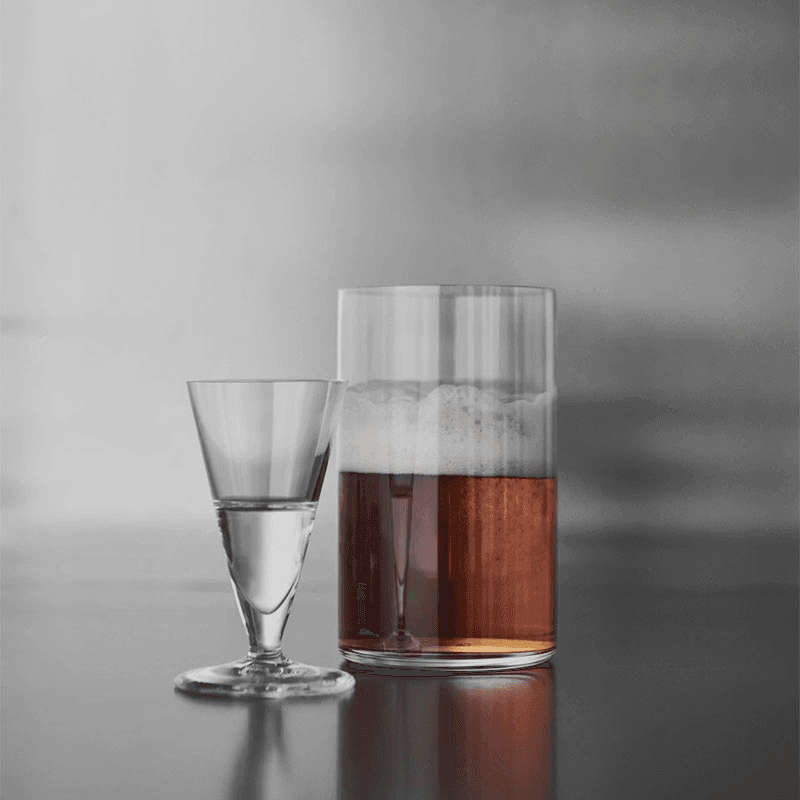 Geometry Set of 2 Beer Glasses