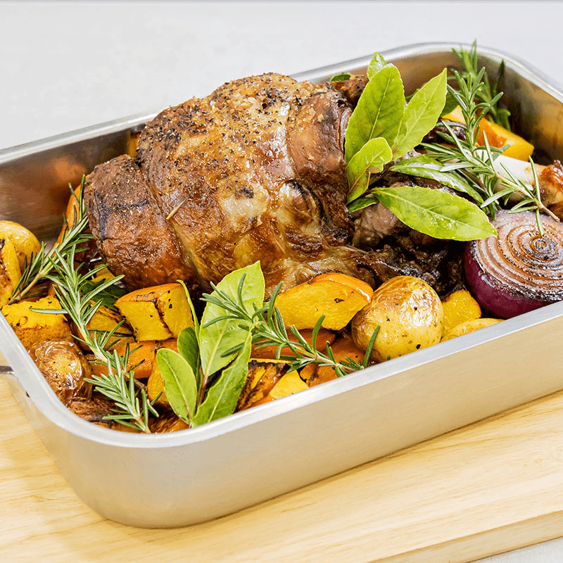 Deep roasting pan, Stainless Steel