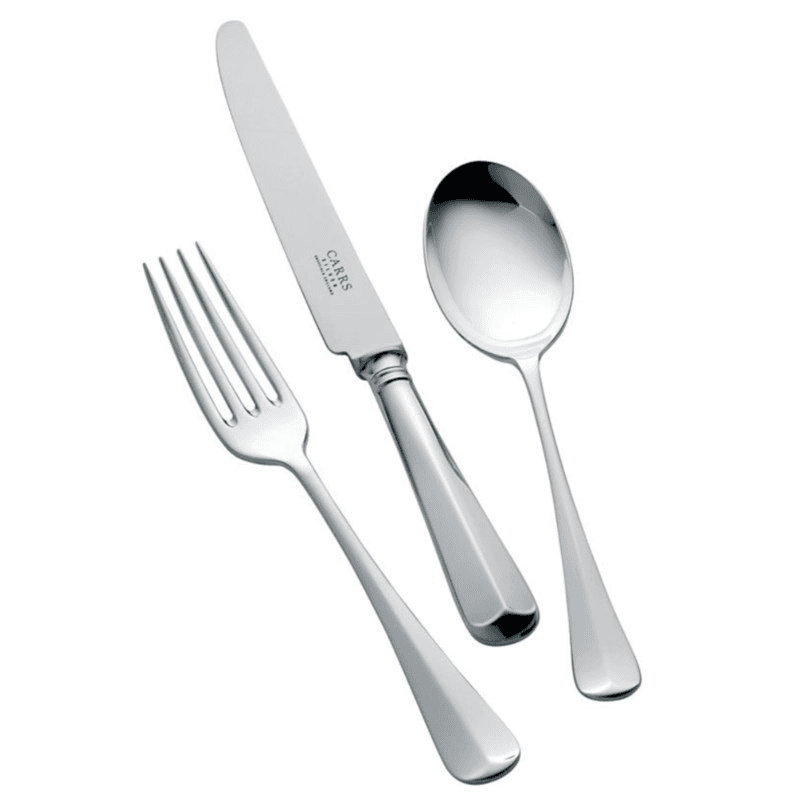 Rattail Single Person Place Setting Cutlery Set, Silver Plate