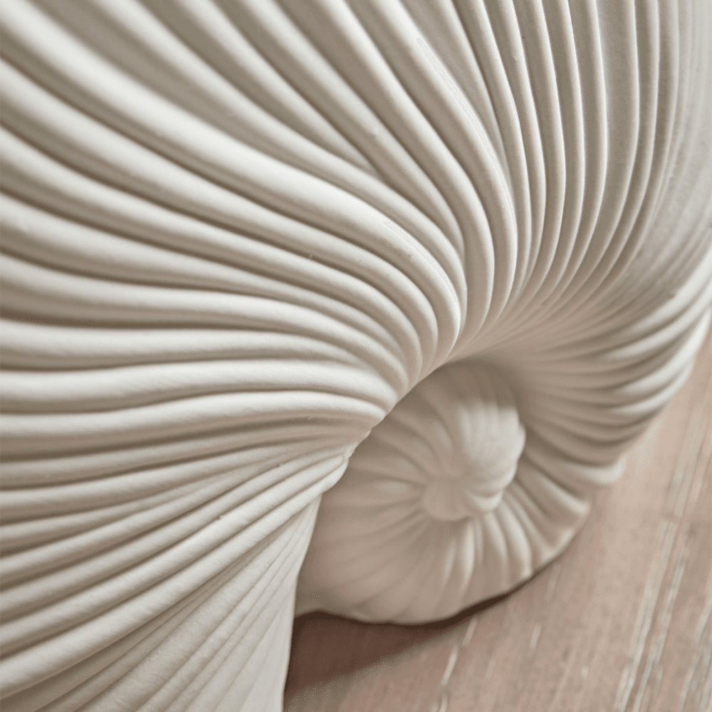 Faux Standing Shell, White