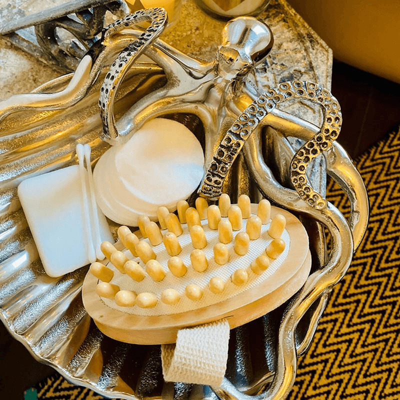 Octopus Shell Dish, Silver