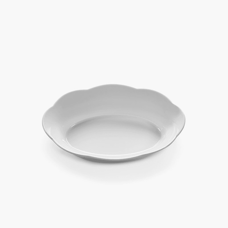 Silhouette by Sergio Herman Oval Serving Bowl, White