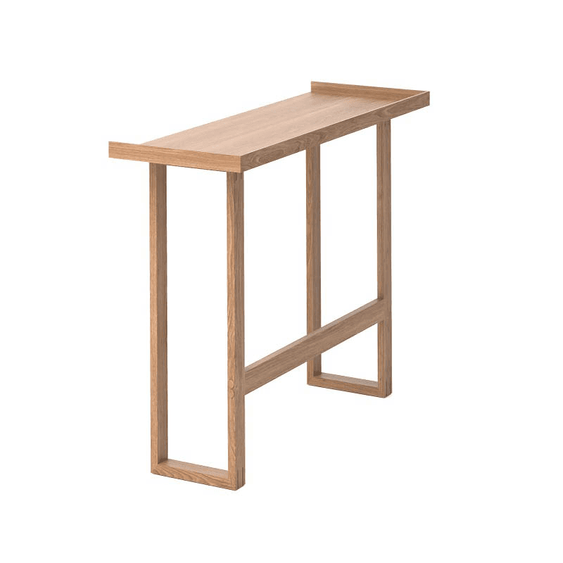 Slim Laptop Writing Table, Oak