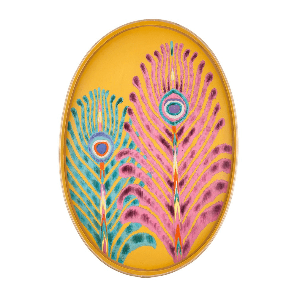 Matthew Williamson Iron Oval tray, Yellow