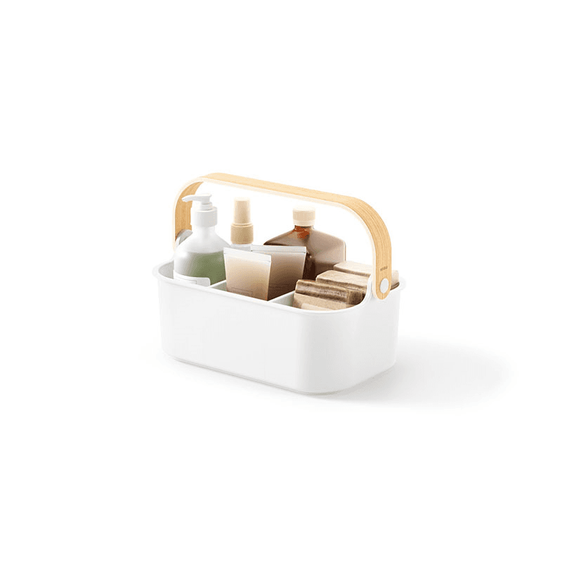 Bellwood Caddy, White & Natural