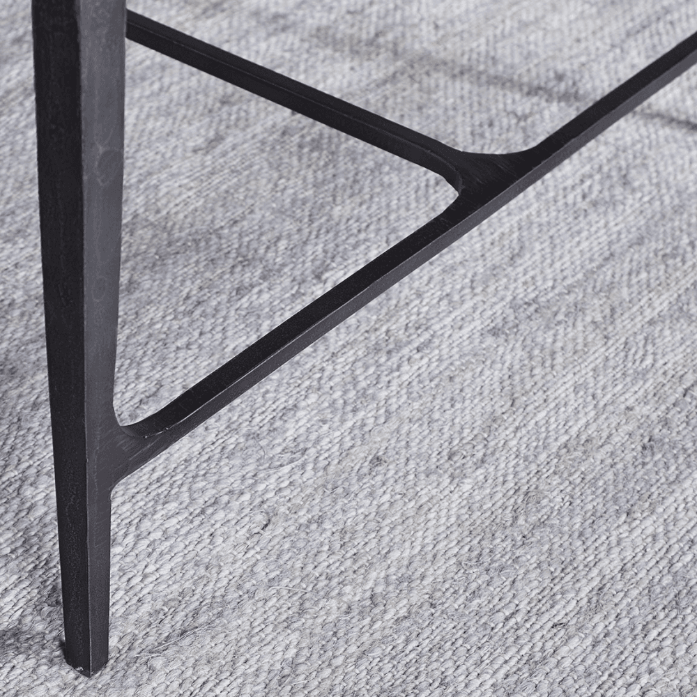 Sita Reclaimed Wood & Iron Coffee Table, Chocolate Brown