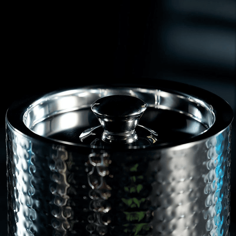 Ice Bucket with Lid and Tongs