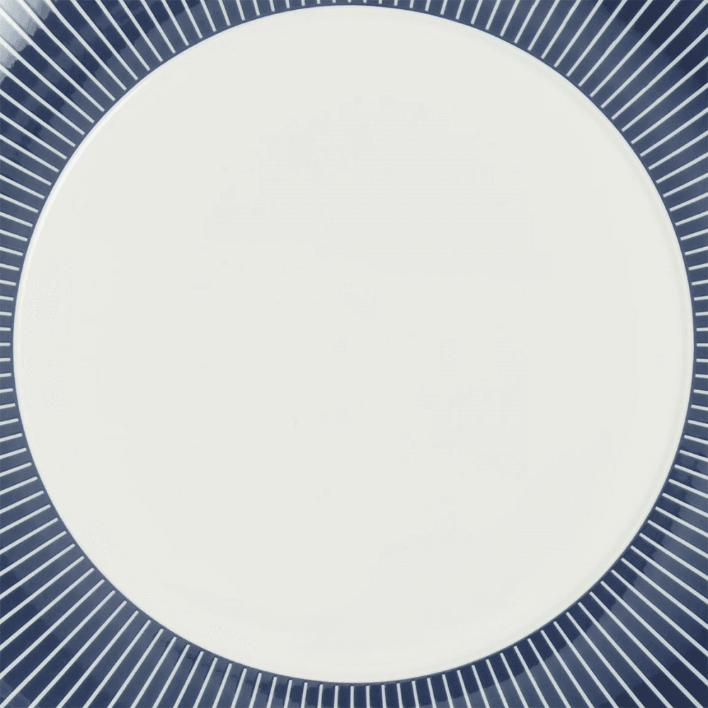 Gio Pinstripe Dinner Plate, Blue