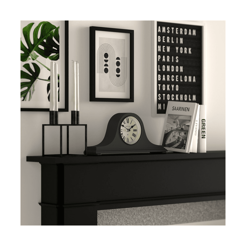 Time Machine Mantel Clock, Grey