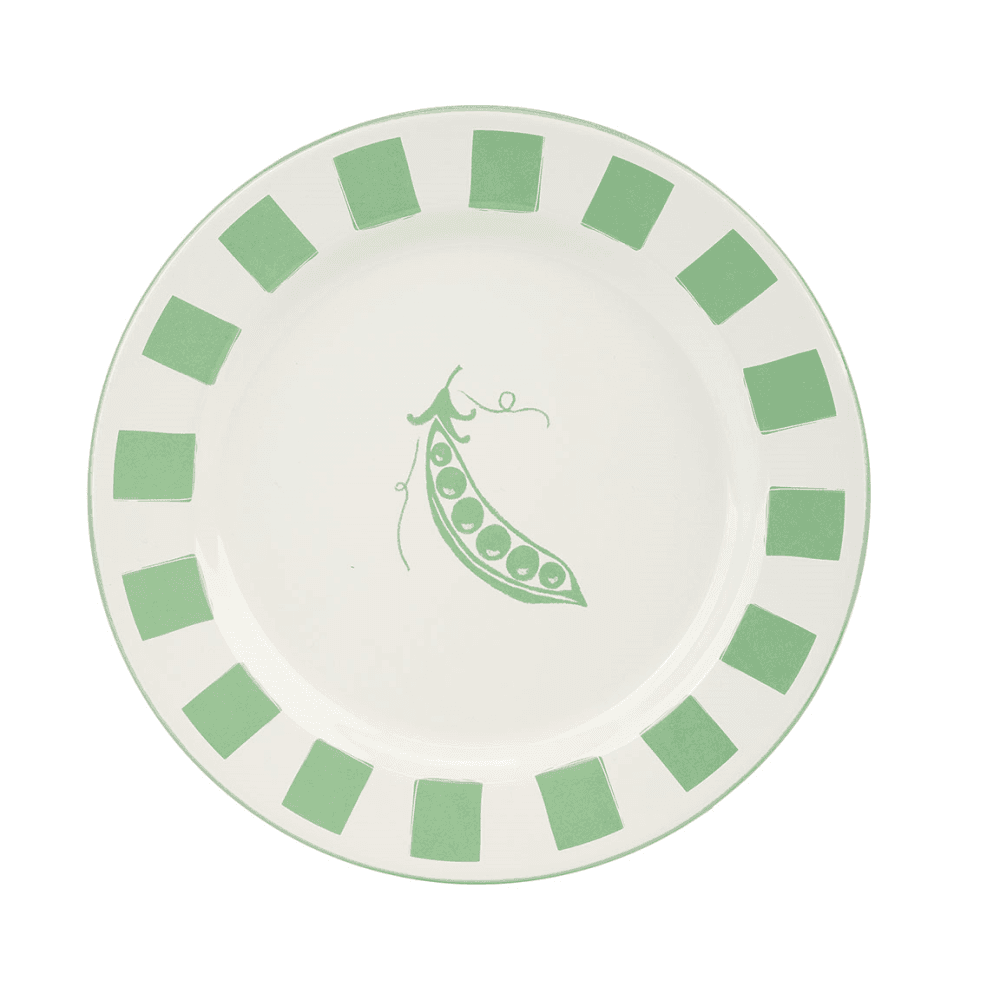Bon jardin Enamel Plate, Pea