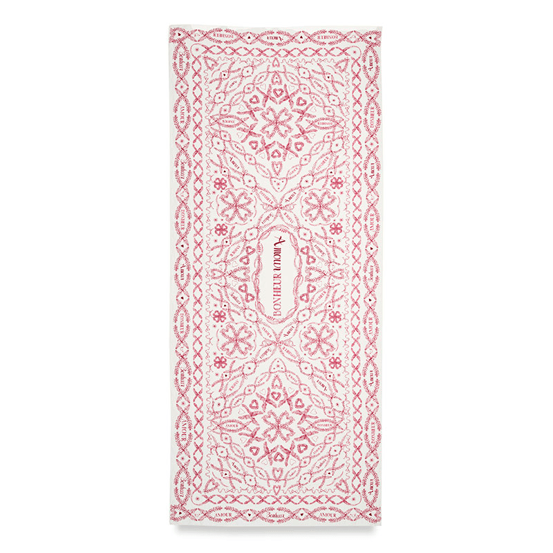 Amour Bonheur Linen Tablecloth