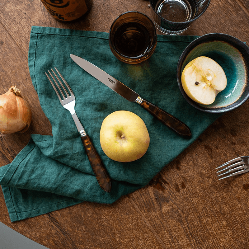 Tortoise Dinner Knife, Brown