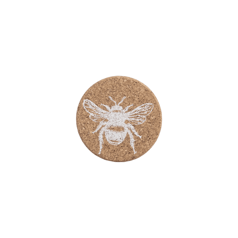 Bee Set of 4 Coasters & Placemats Set, Natural