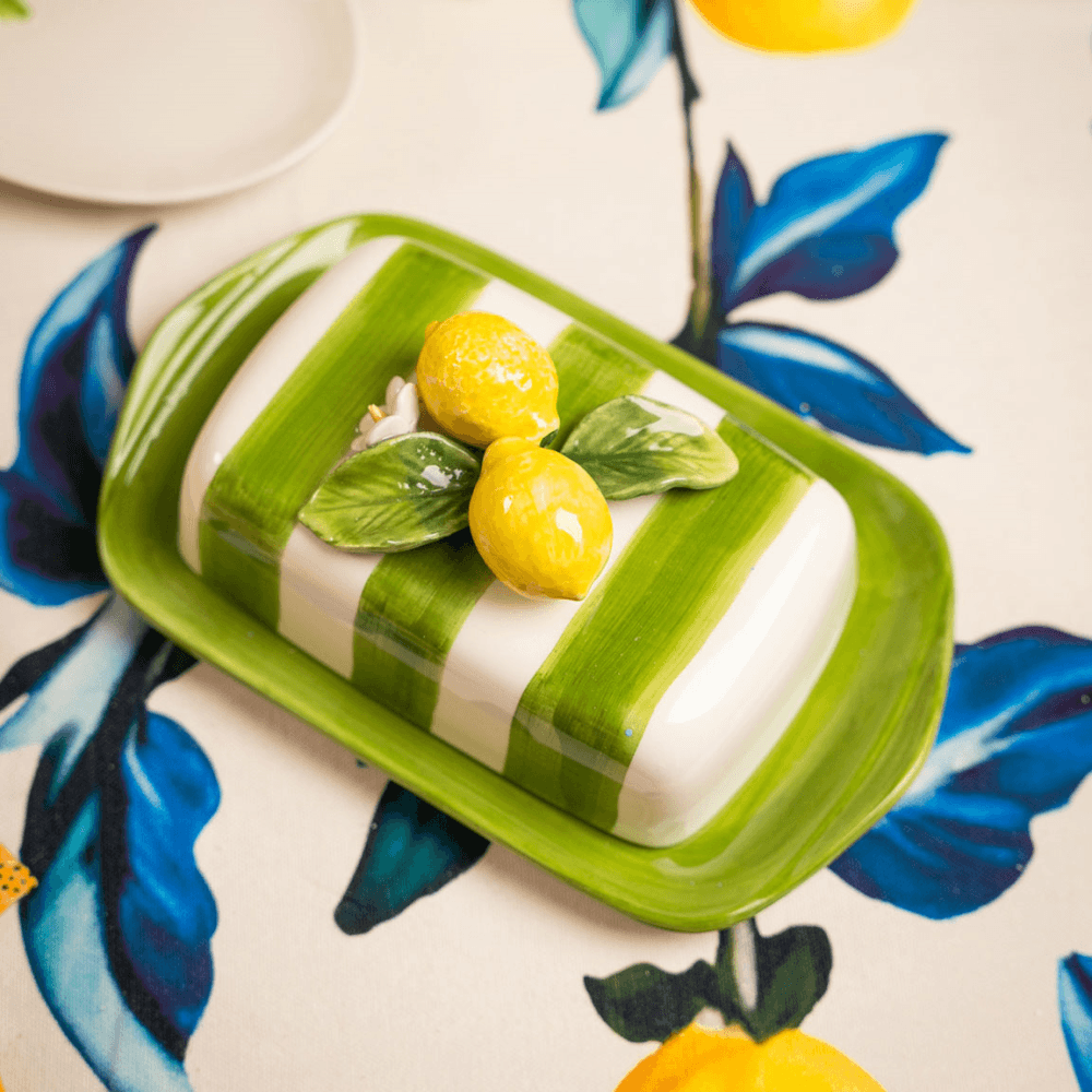 Lemon Butter Dish, Green