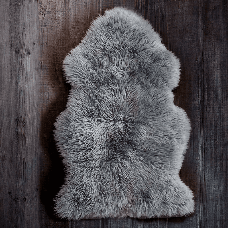 Sheepskin Rug, Dark Linen