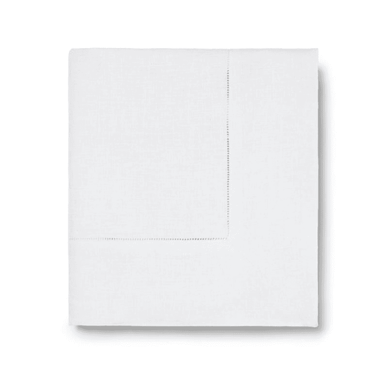 Festival Hemstitched Tablecloth, White