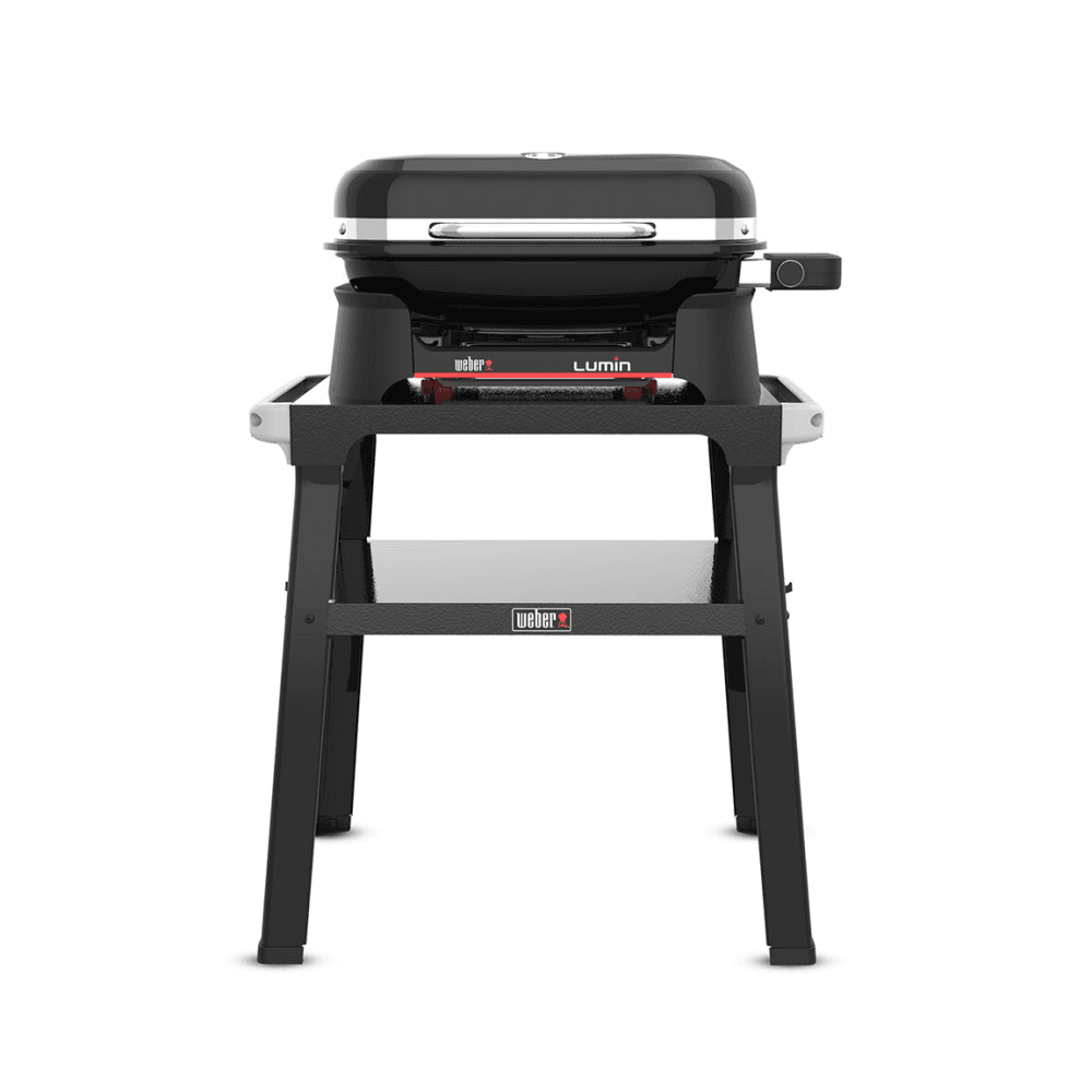 Lumin Compact Electric Grill With Stand, Black