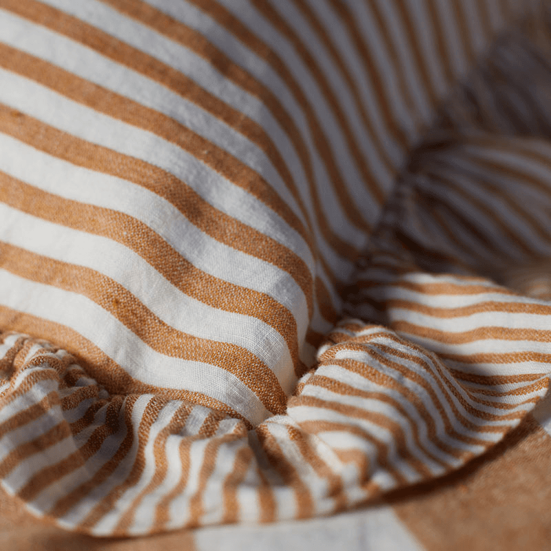 Cora Mid Stripe Cushion Cover, Amber