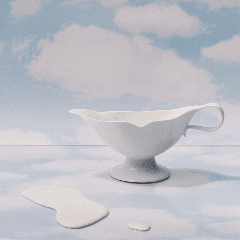Les Objets Mouleversants by Wouters&Hend Lips Gravy Boat, White