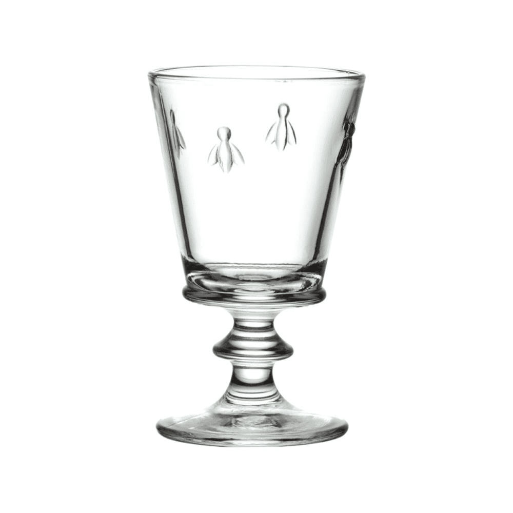 Bee Set of 6 stemmed glasses, Clear