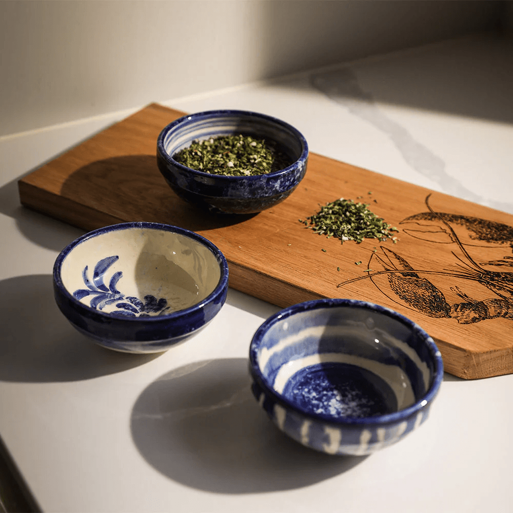 Ripple Dip Bowl, Blue