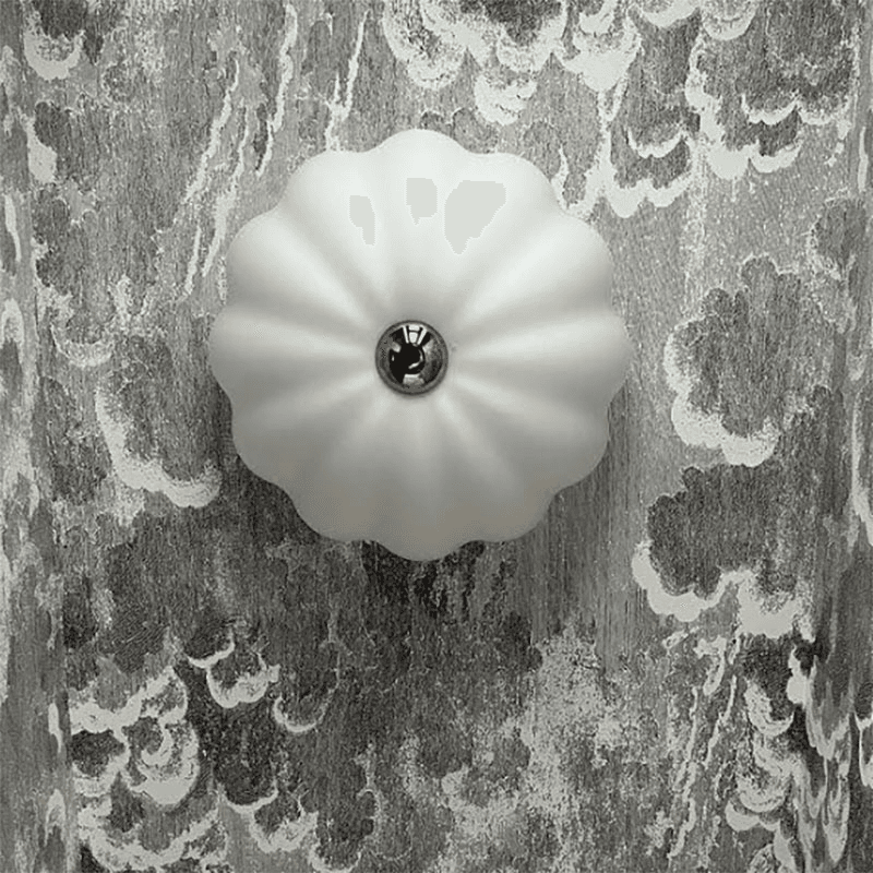 Flower Flush Ceiling Light, Opal